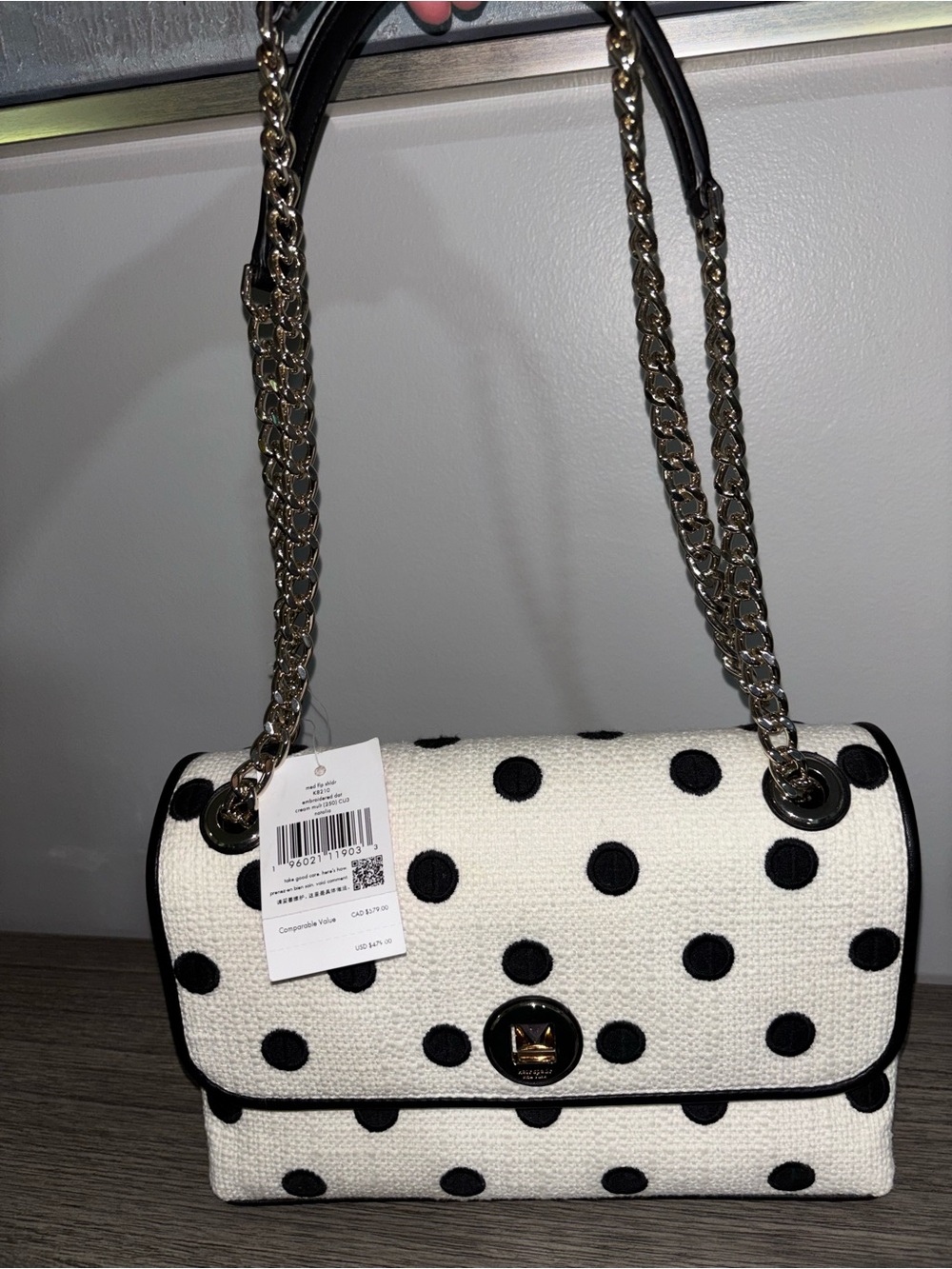 Kate Spade Natalia Polka Dot Chain Shoulder Bag - NWT